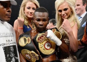 (L-R) D.J. Montanocordoba, Guillermo Rigondeaux and (in background) Gary Hyde 