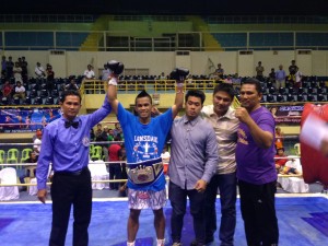 WBF International Super Flyweight champion Daryl Basadre