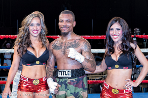 (L-R) Terry Bardaji, a victorious David Gonzales and Samantha Brooke.