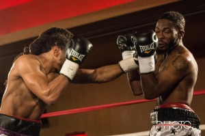 Douglas (L.) connects with the jab. (2)
