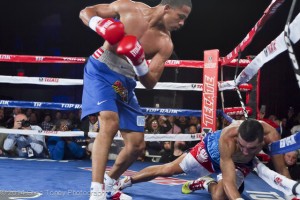 Verdejo standing over his fallen foe.