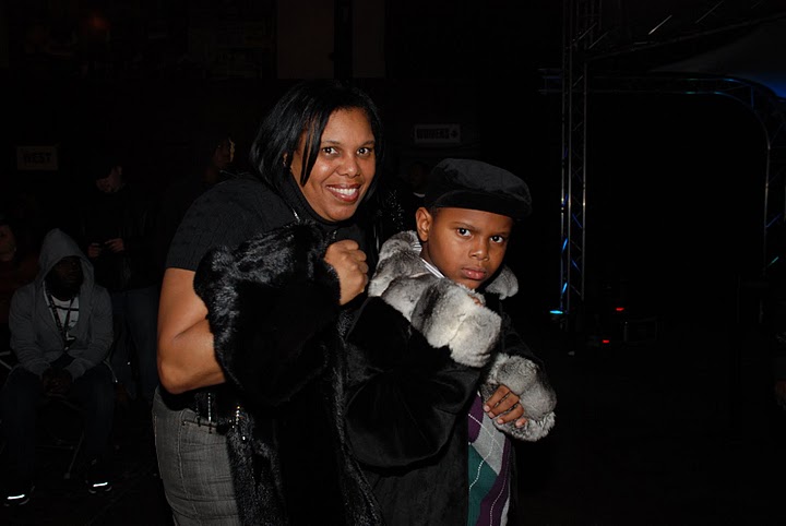 Renee�The Boxing Diva� Aiken  and son christion